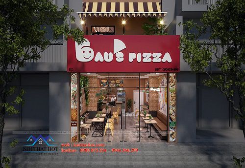 Thiết kế cửa hàng pizza
