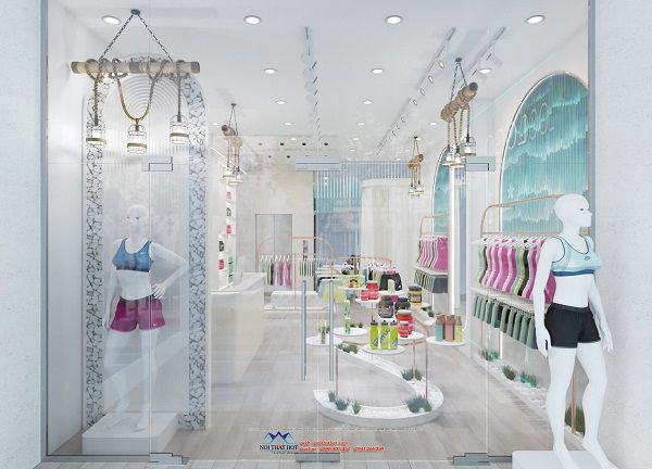 Thiết kế shop đồ Aerobic