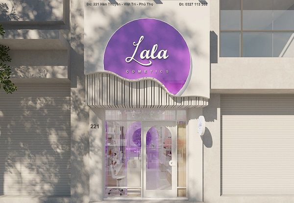 Thiết kế shop mỹ phẩm La La