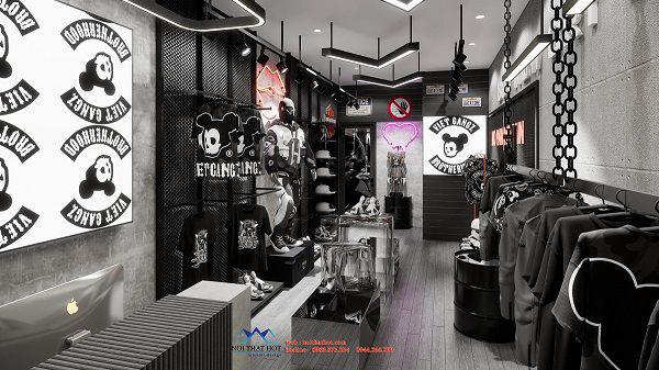 Thiết kế shop thời trang nam VietGangZ
