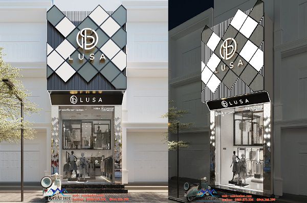 Thiết kế shop thời trang nữ Lusa