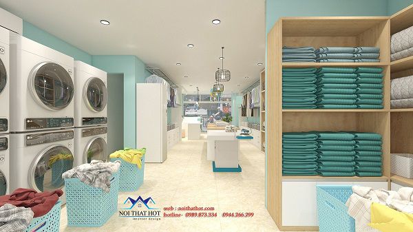 Thiết kế tiệm giặt là Laundry Station